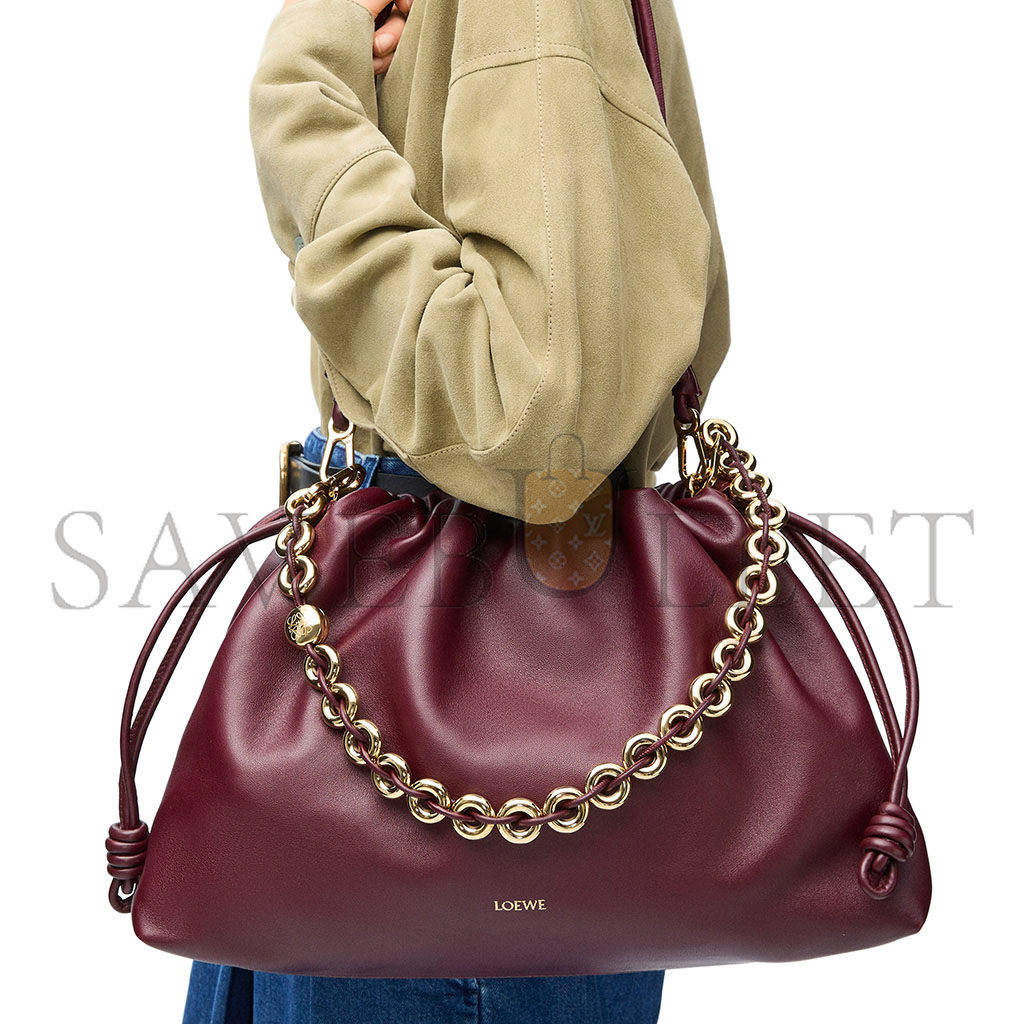 l*ew* large flamenco purse in mellow nappa lambskin a411fpdx01 (41*26*9cm)
